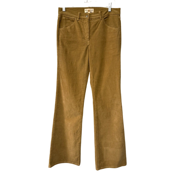 NEW! Nili Lotan 6 Celia Bootcut CORDUROY Pants Mid Rise Bootcut Camel Tan - Picture 2 of 9